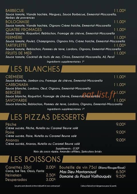 Pizza Louna — carte page 3