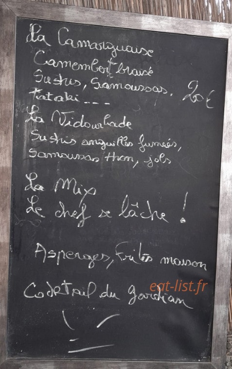 Carte et menu de La Laupio à Marsillargues — L'ardoise