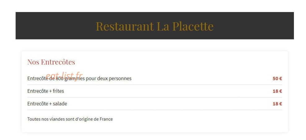 La Placette — carte page 6