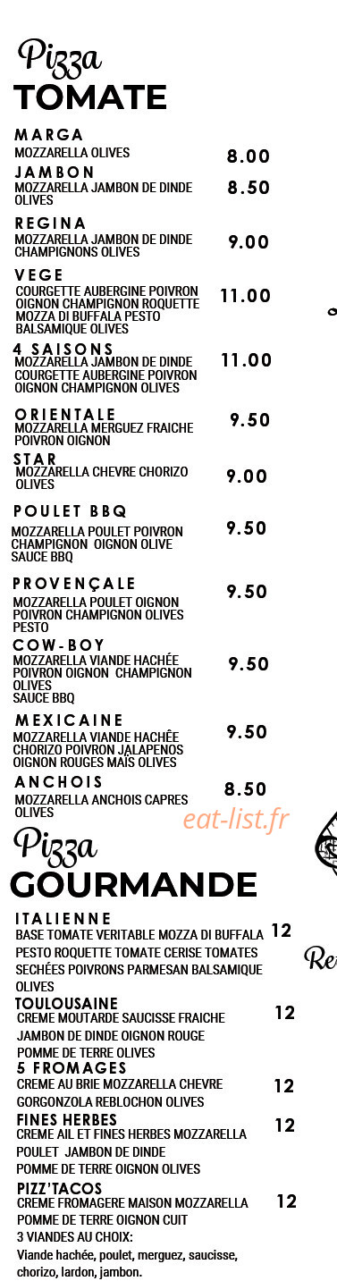 La Maison Fresh — carte page 2