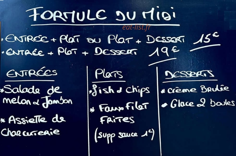 Ô Resto — carte page 1