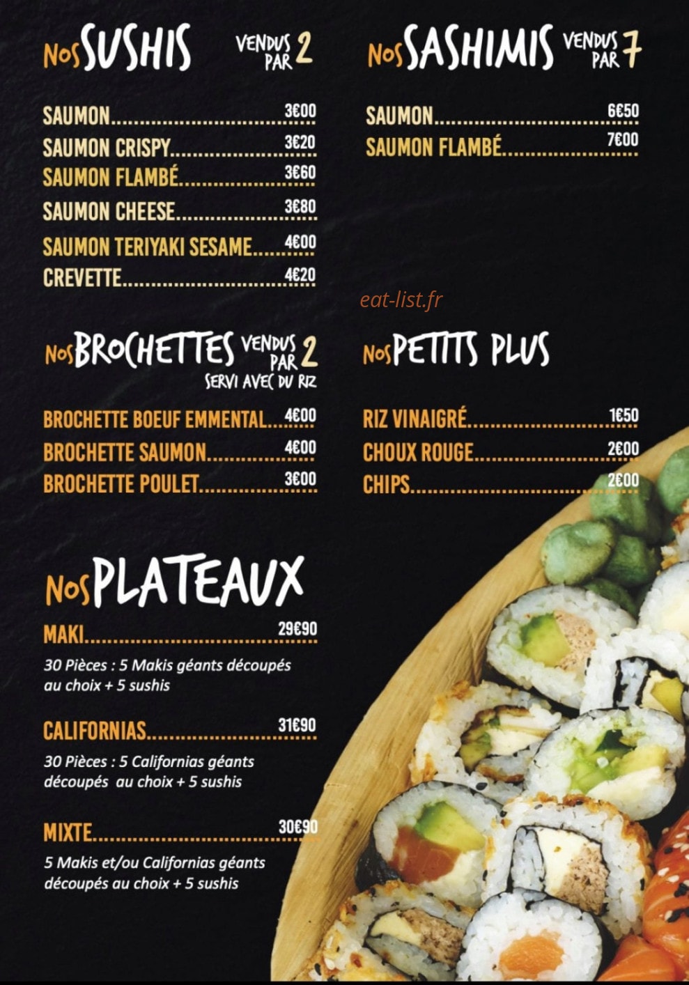 Japan Burger — carte page 4