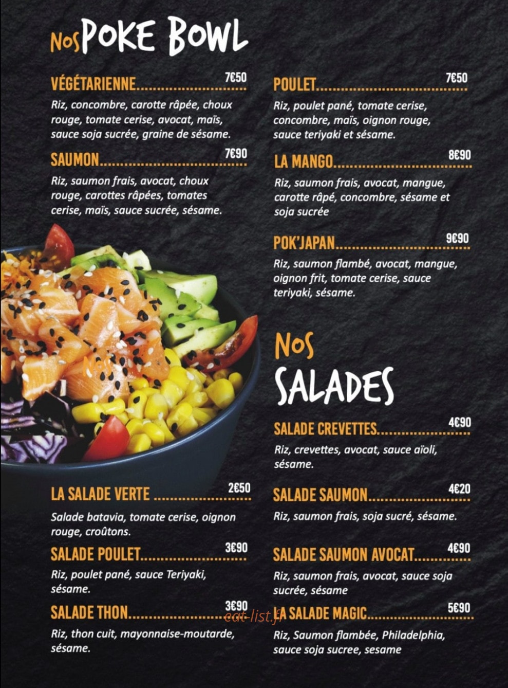 Japan Burger — carte page 5