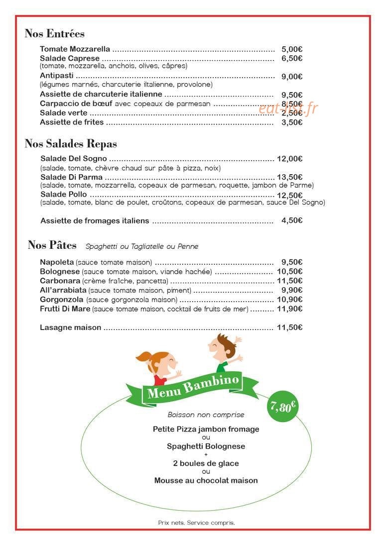 del sogno — carte page 1