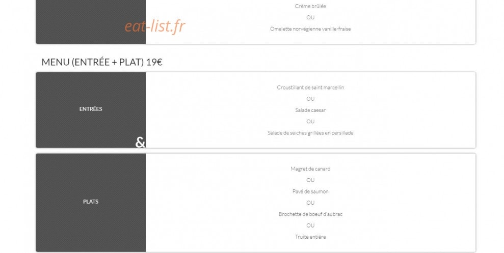 French Flair — carte page 4