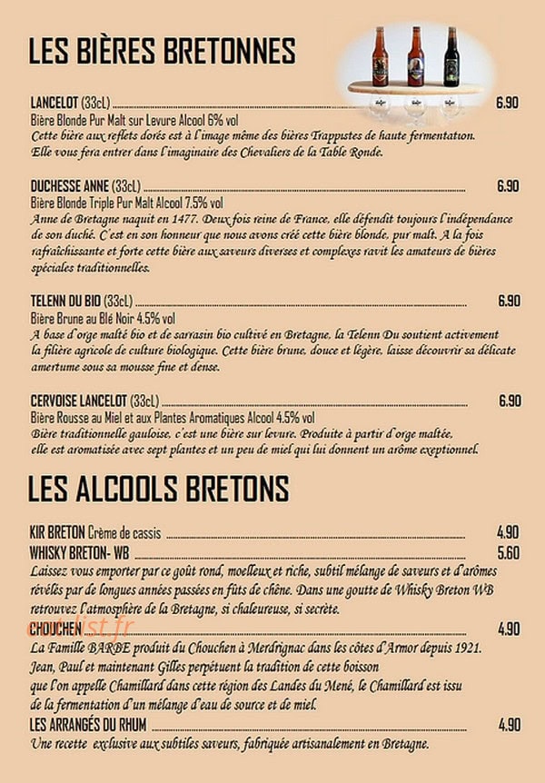 La Paillote À Crêpes — carte page 7
