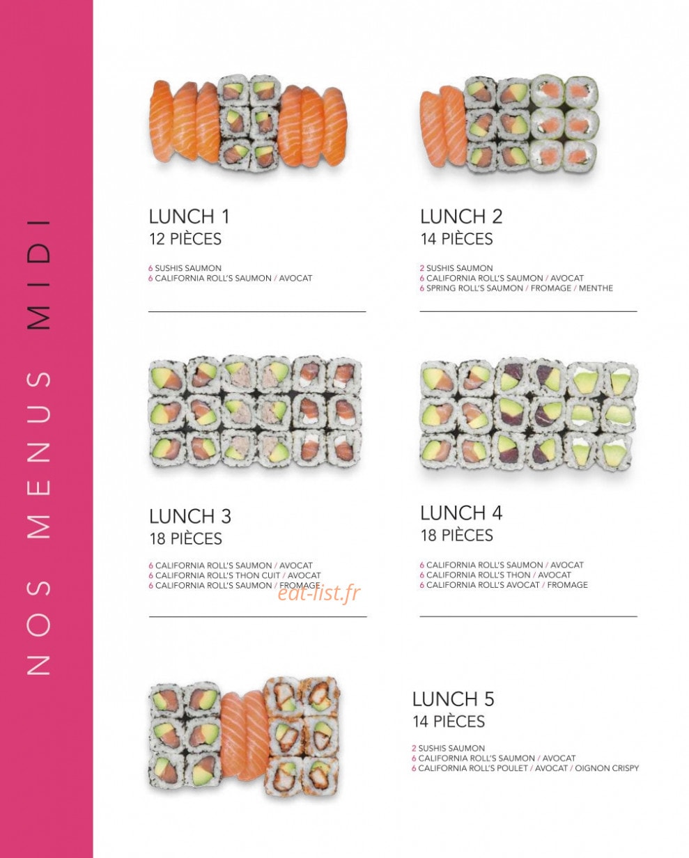 Lady Sushi — carte page 4