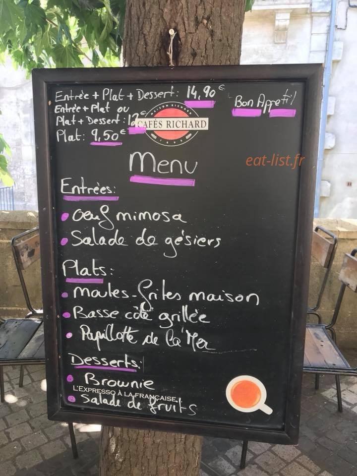 Entre 2 Vins — carte page 1
