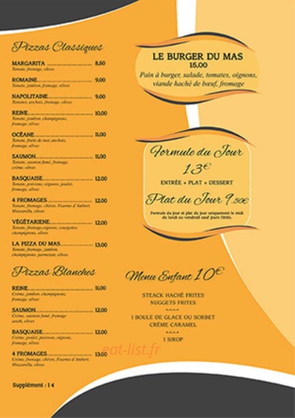 Le Mas du Golf — carte page 4