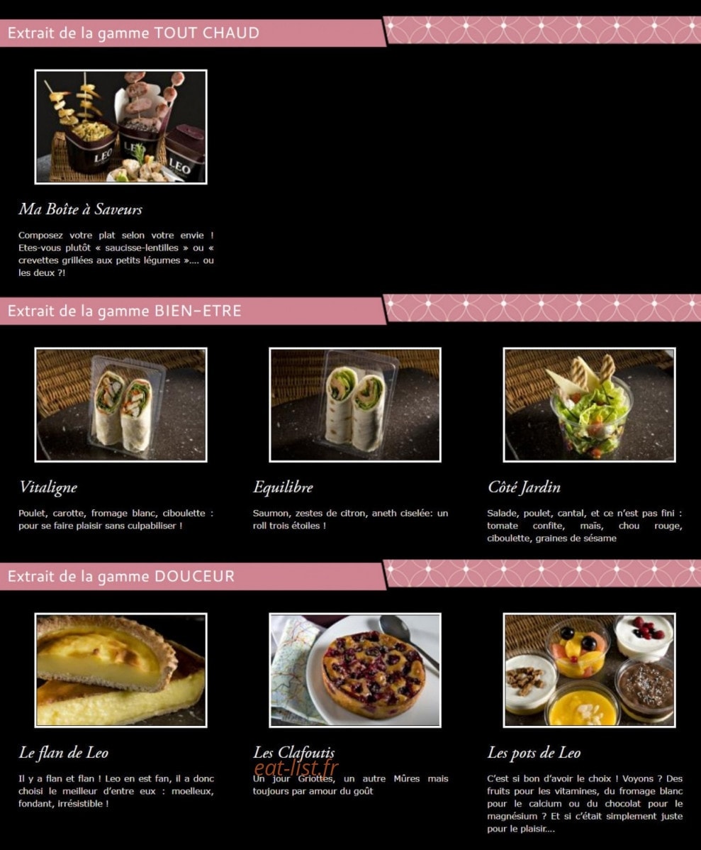 Leo Resto — carte page 2