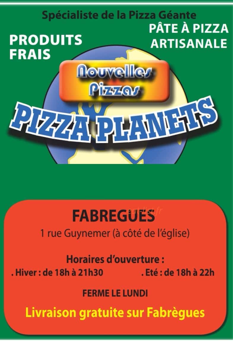 Pizza Planets — carte page 1