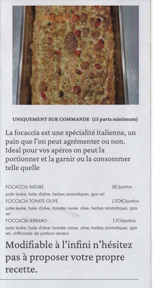 Chez Julianno — carte page 4
