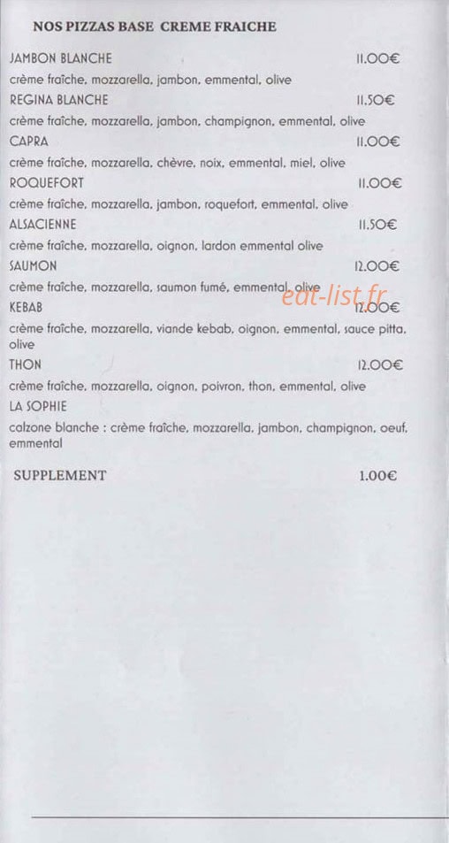 Chez Julianno — carte page 3