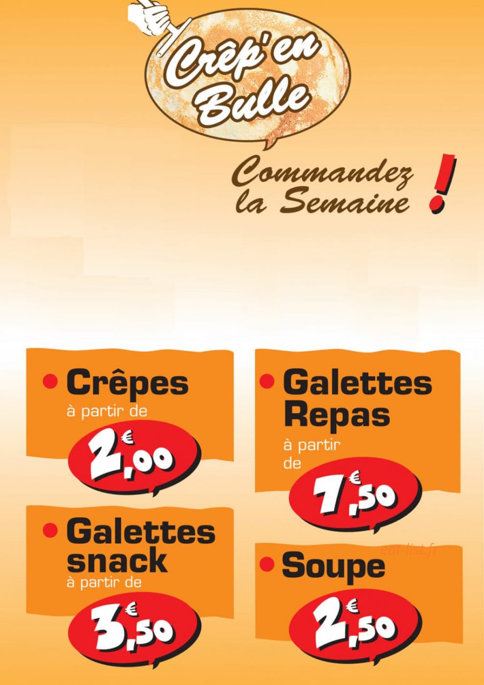 Crêp' en Bulle — carte page 1