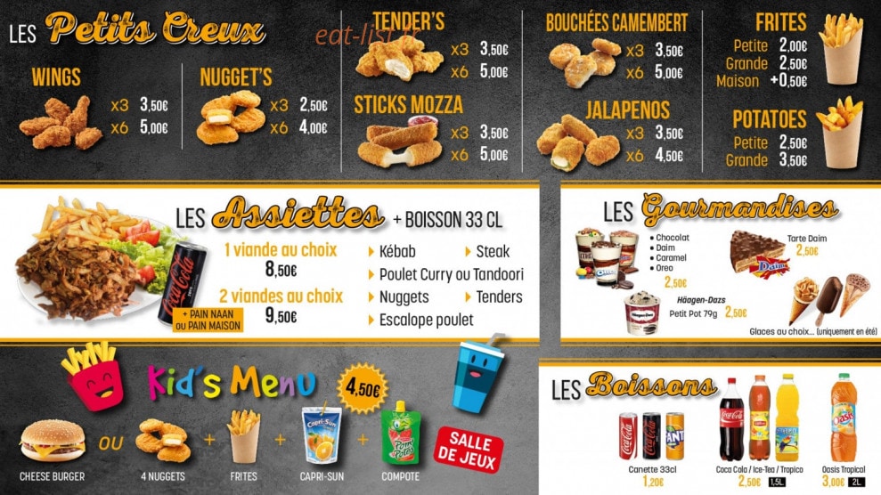 Dream Food — carte page 3