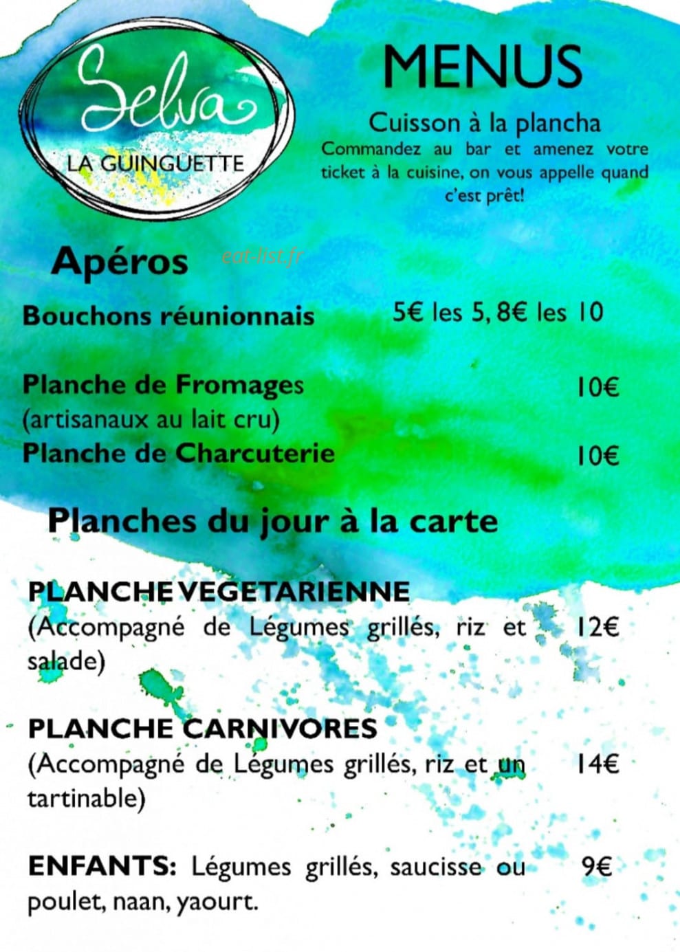 Guinguette Selva — carte page 1
