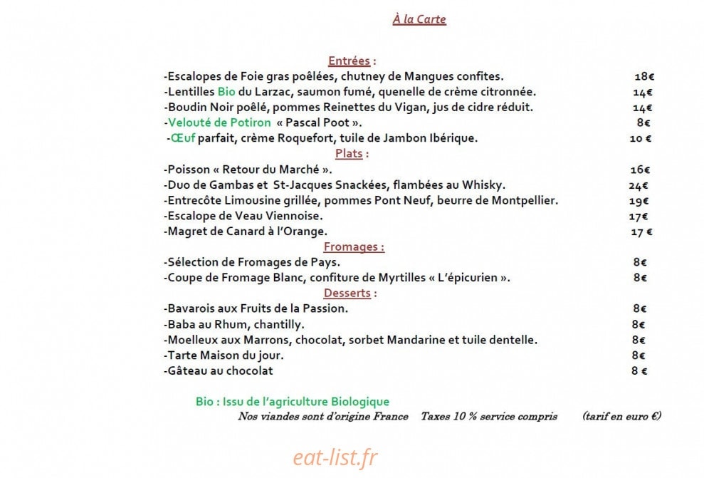 Hôtel de la Paix — carte page 2