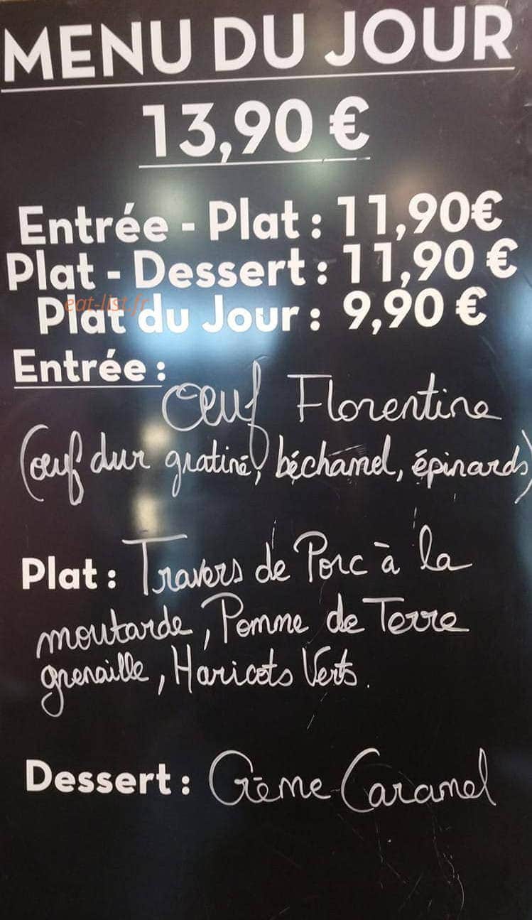 Le Fournil de Célestin — carte page 1