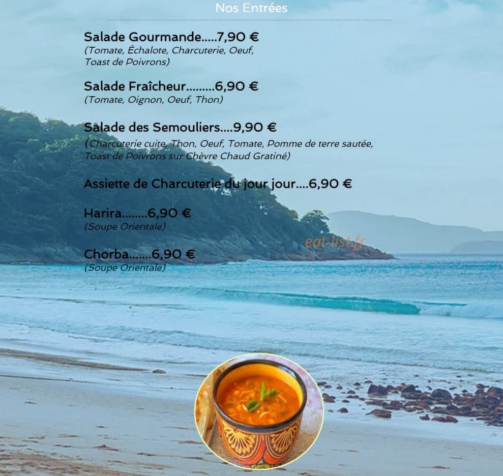 Les Artisans Semouliers — carte page 2