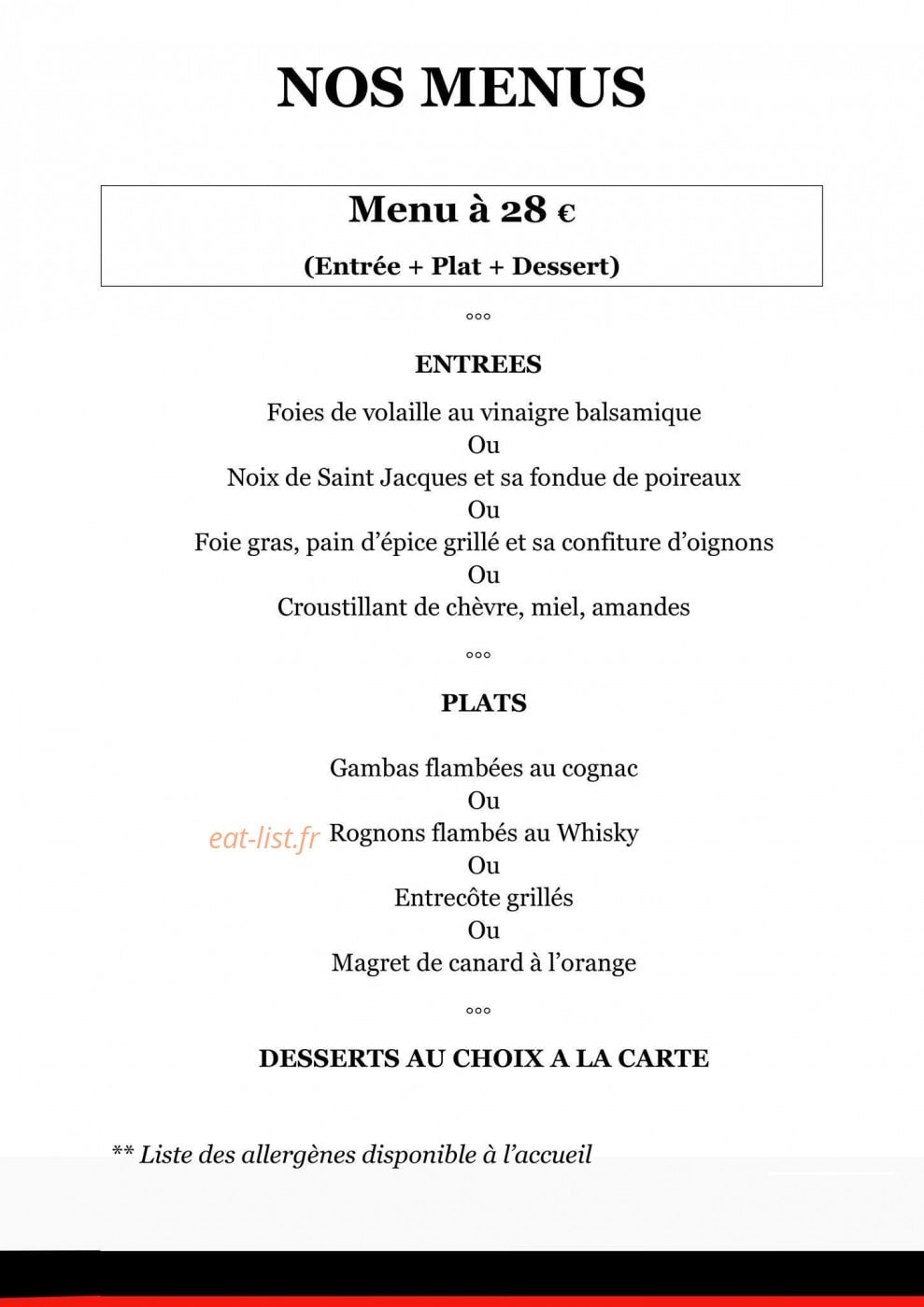 Saveurs Au Grand Sud — carte page 4