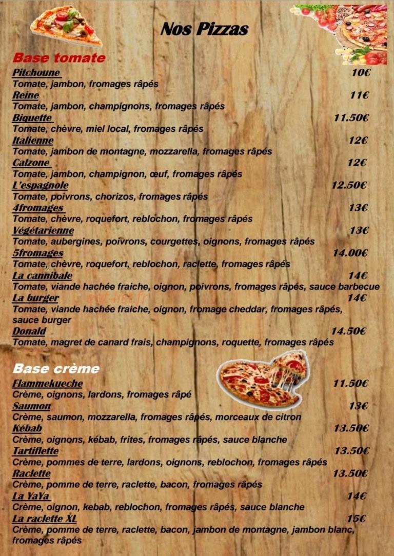 Chez Yaya — carte page 2
