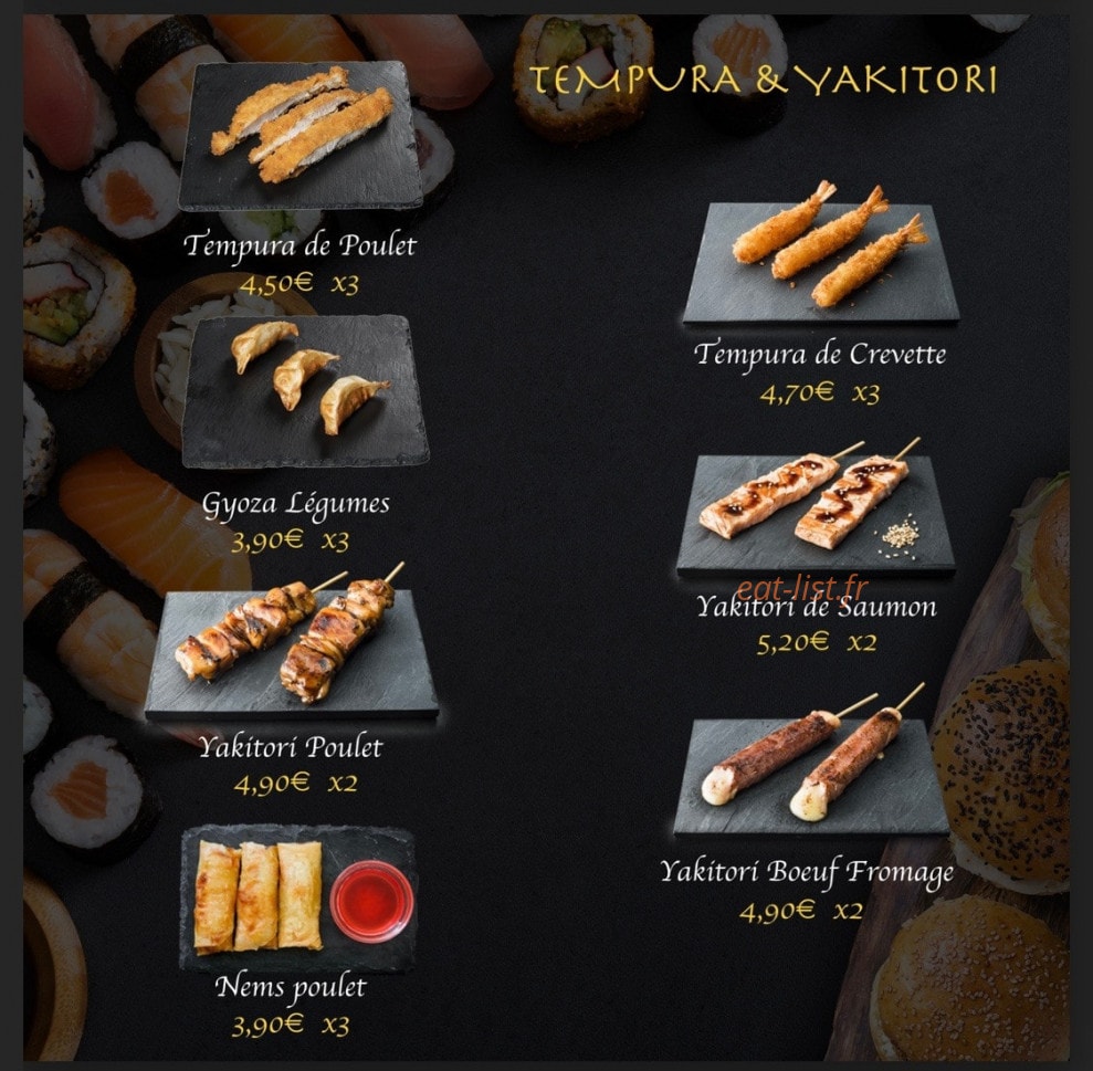 Ajia Sushi & Burger — carte page 11