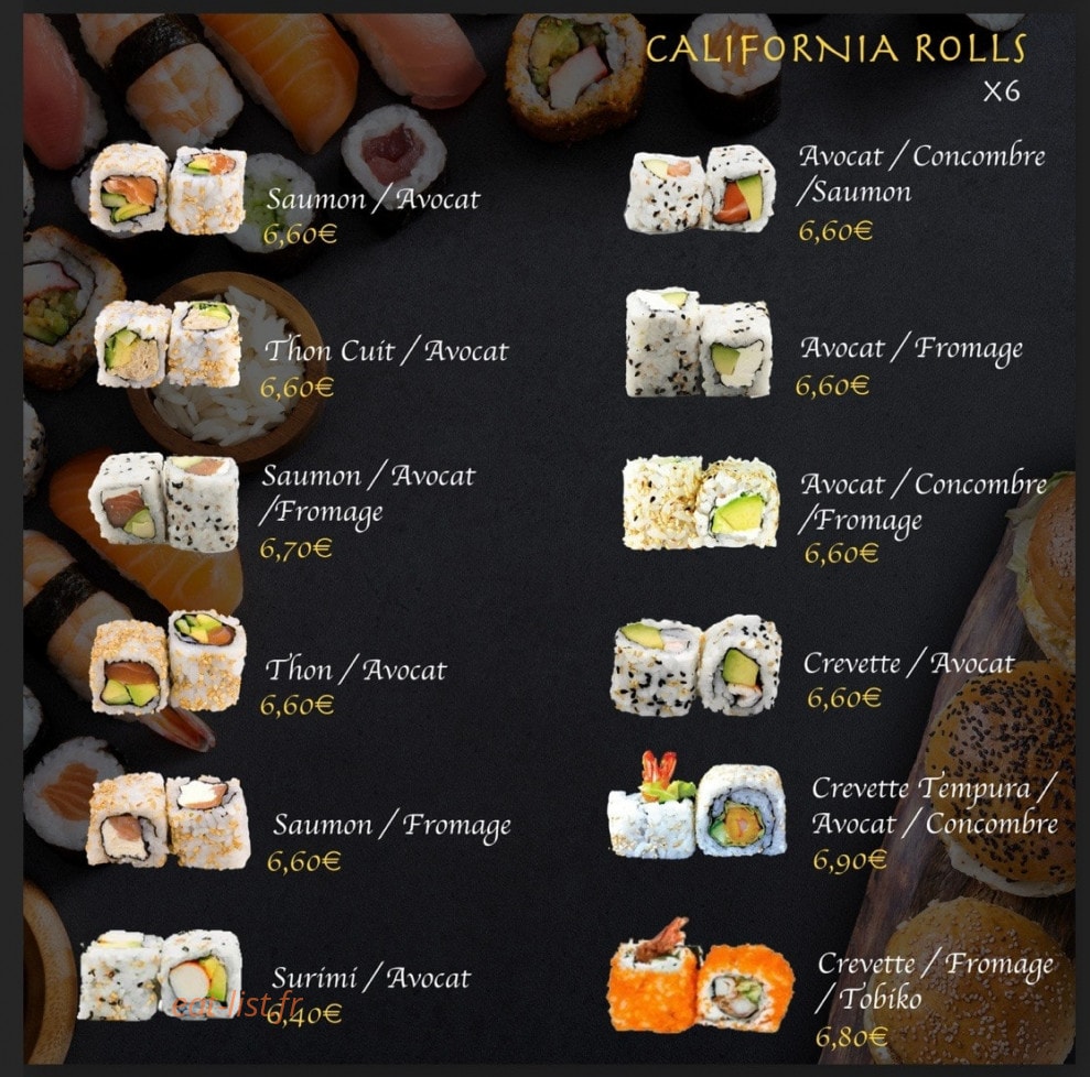 Ajia Sushi & Burger — carte page 3