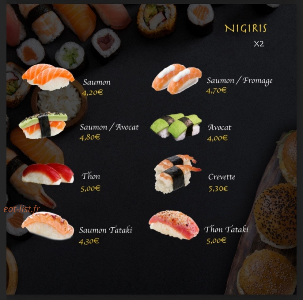 Ajia Sushi & Burger — carte page 2