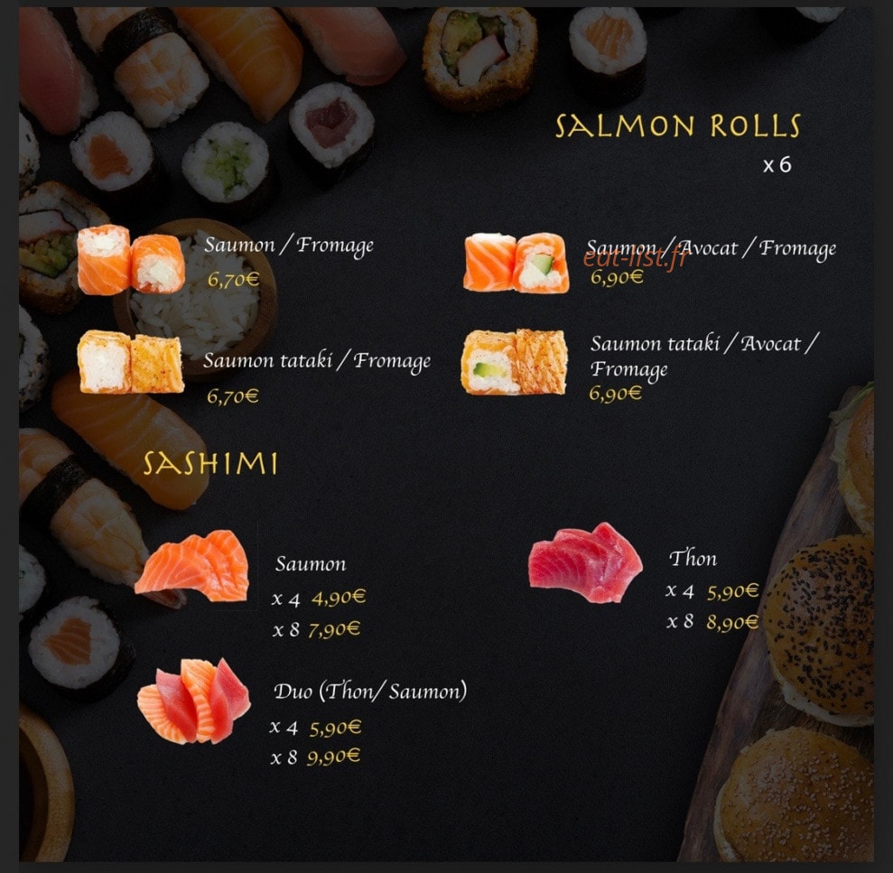 Ajia Sushi & Burger — carte page 7