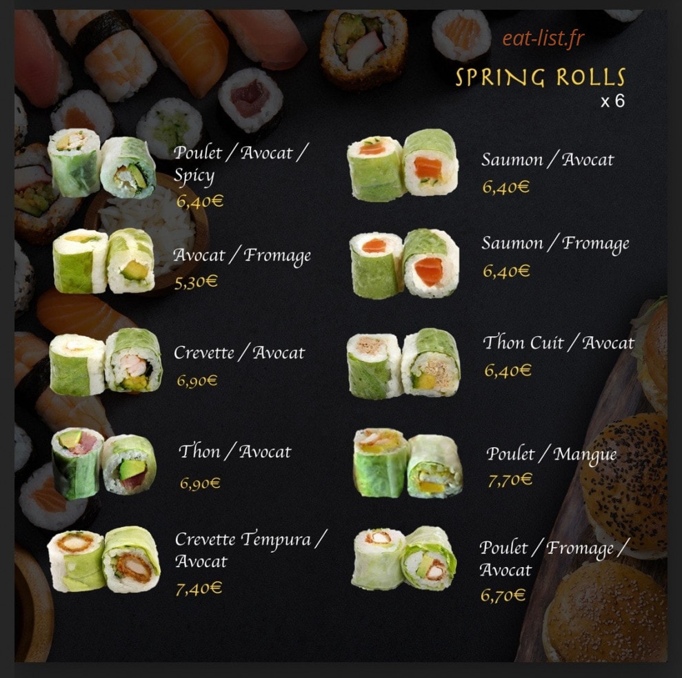 Ajia Sushi & Burger — carte page 5