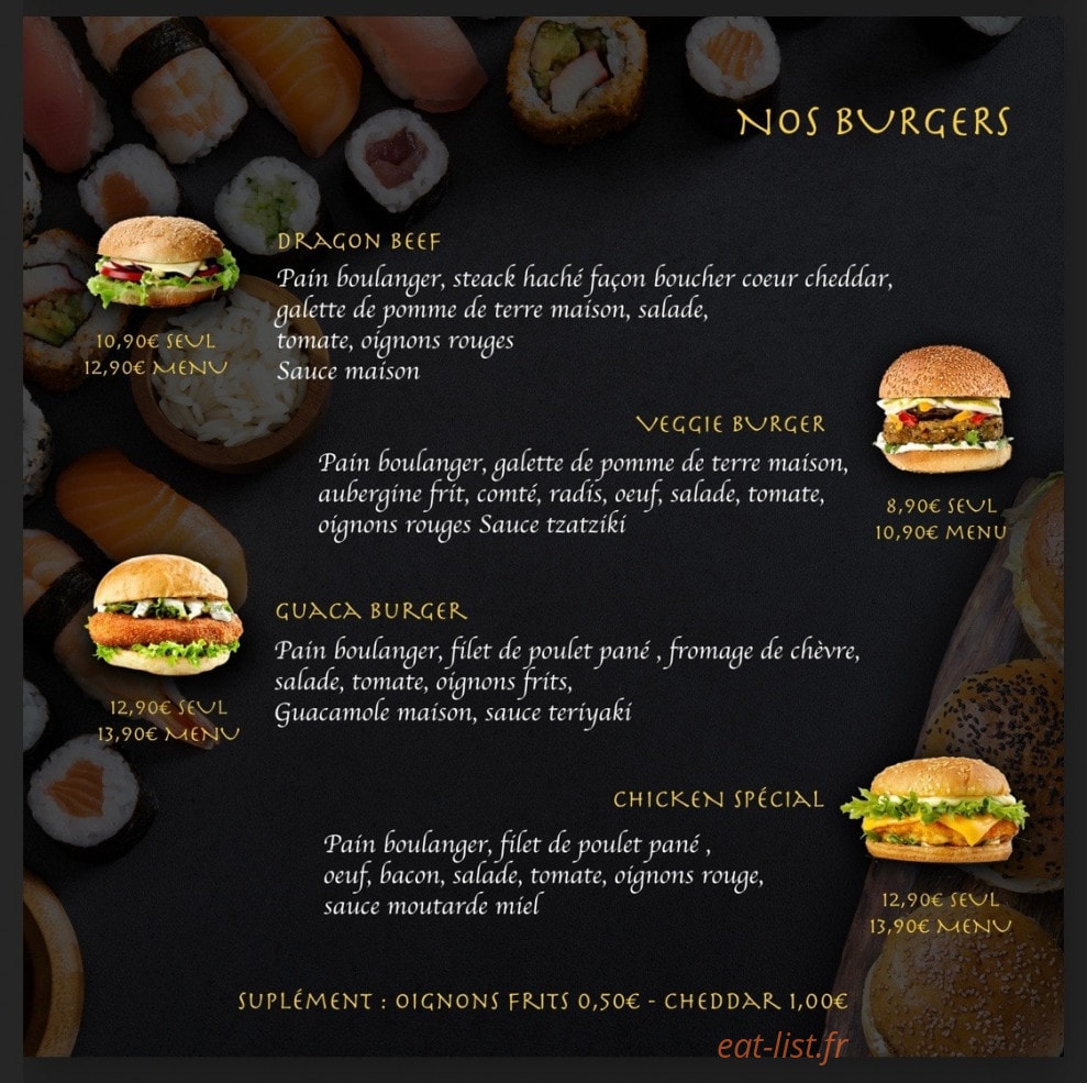 Ajia Sushi & Burger — carte page 12