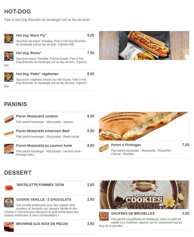 Alive My Resto — carte page 3