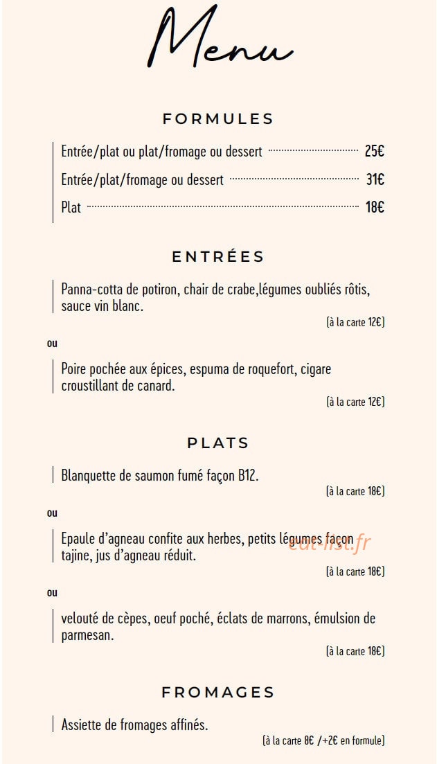 Le B12 — carte page 1