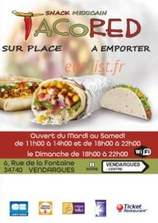 Tacored — carte page 1