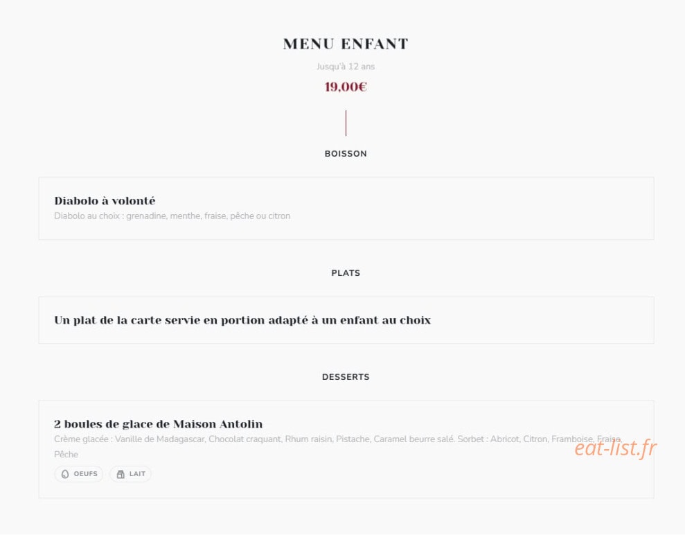 Chez Eddy — carte page 2