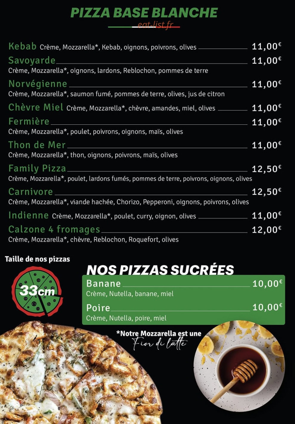 Familly Pizza — carte page 3