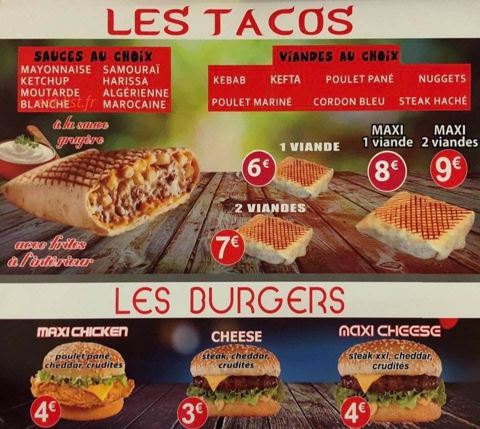 régal kebab — carte page 2