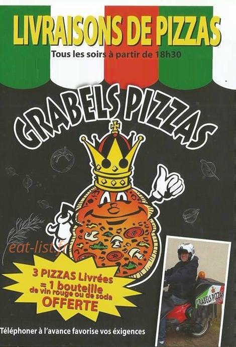 Grabels Pizzas — carte page 1