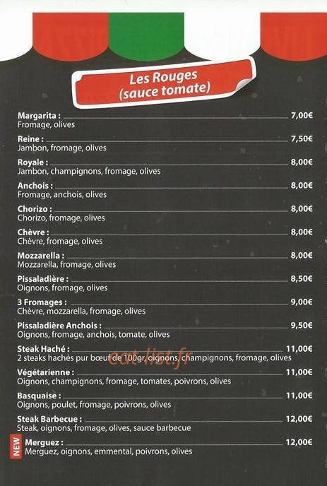 Grabels Pizzas — carte page 2