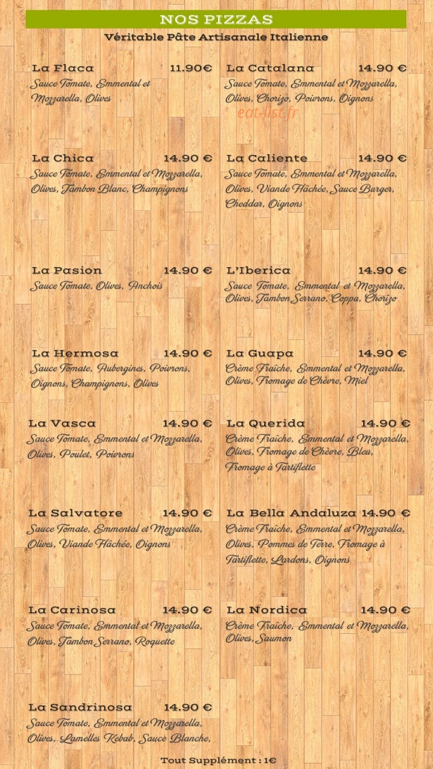 La Casa — carte page 2