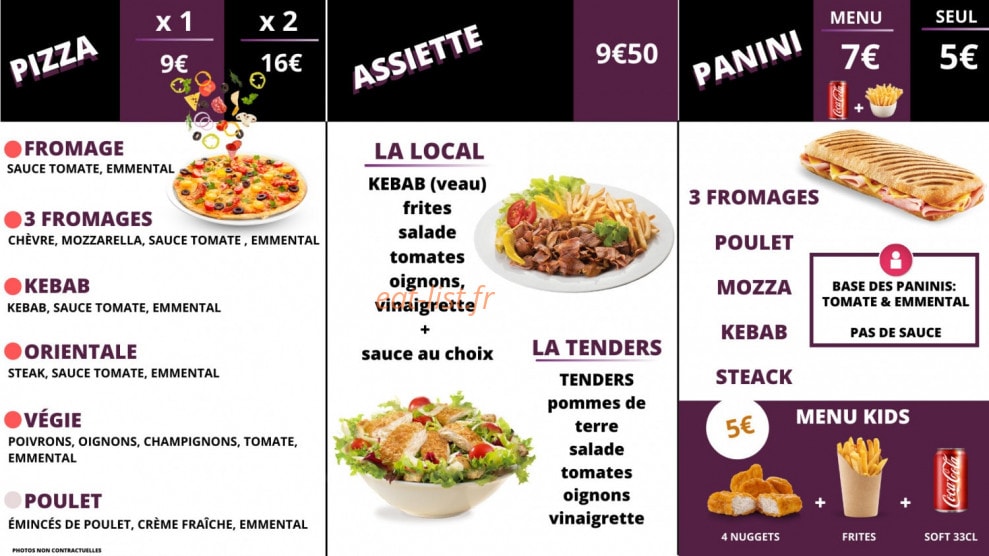 Le Local — carte page 2