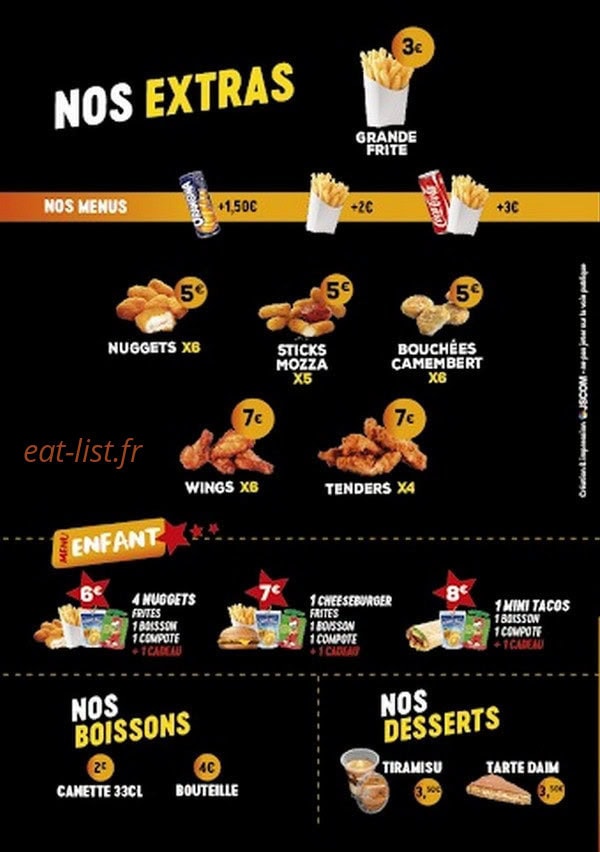 Tacos Phénomène — carte page 4
