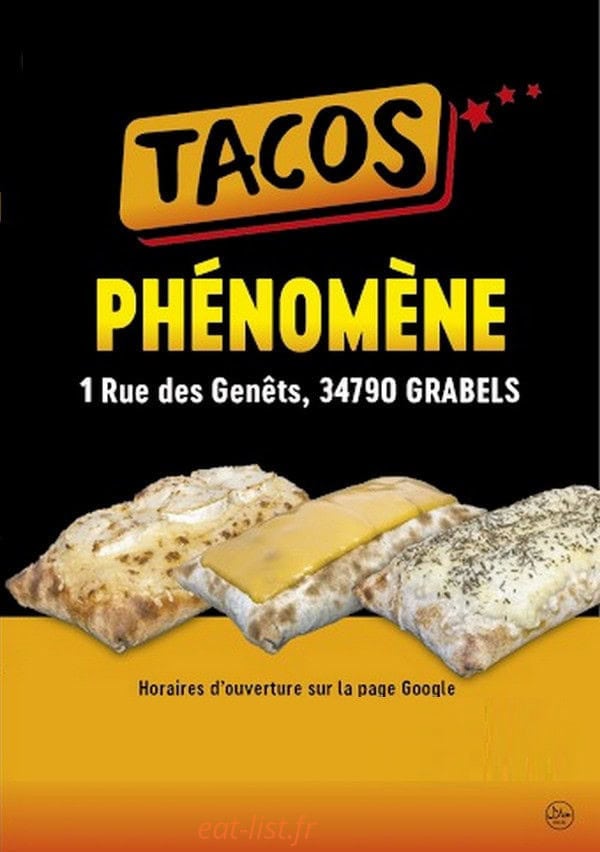 Tacos Phénomène — carte page 1