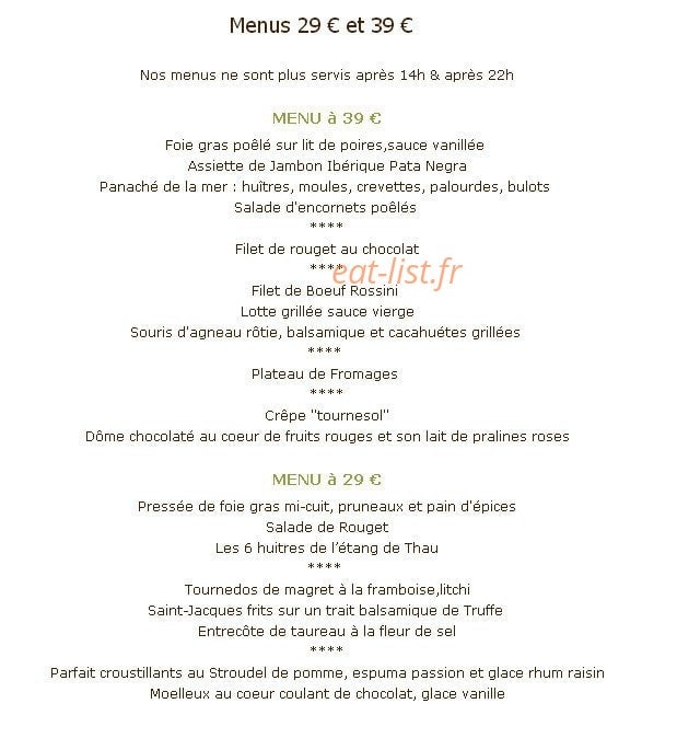 Le Tournesol — carte page 5