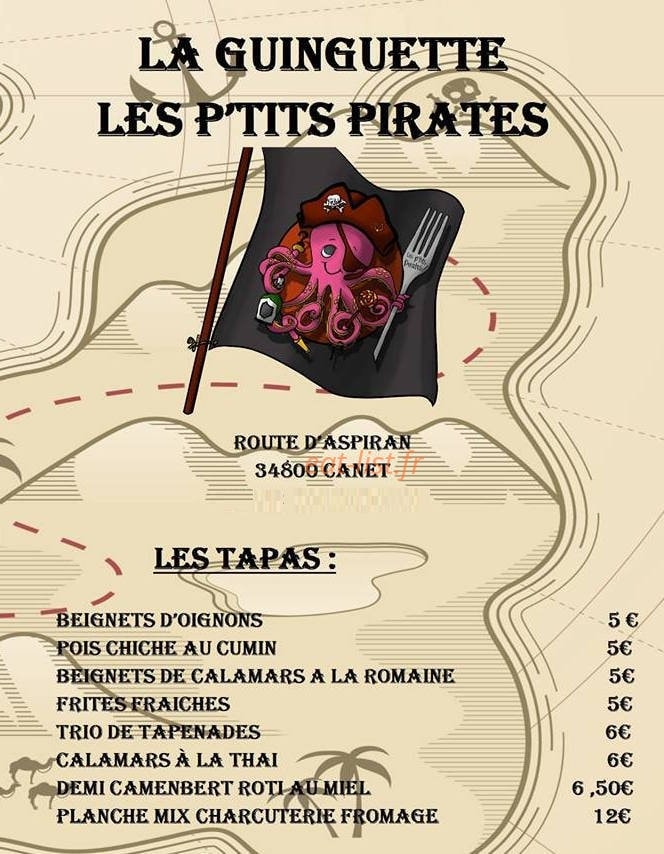 Les P'tits Pirates — carte page 1