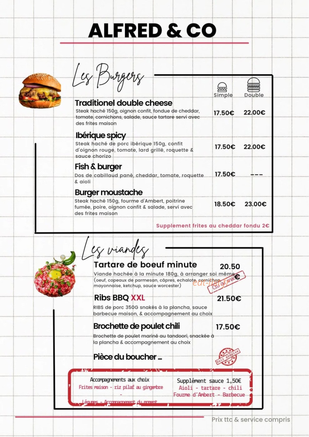 Alfred and Co — carte page 1