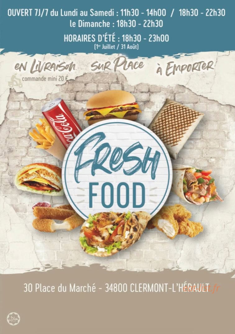 Fresh food — carte page 1