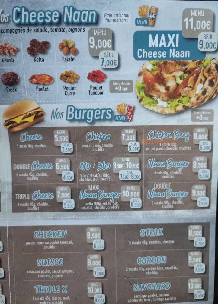 Fresh food — carte page 4