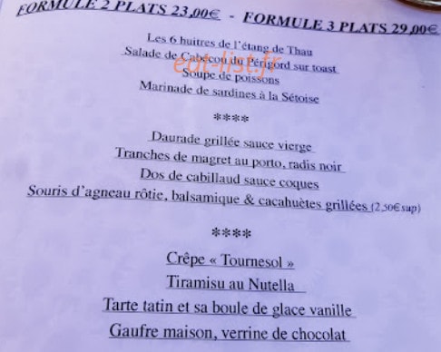 La Bodega — carte page 1
