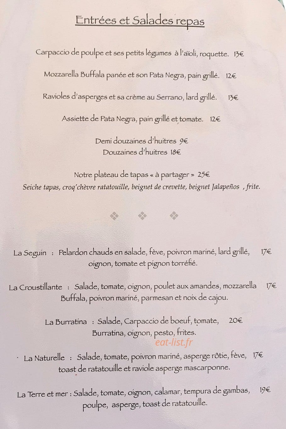 La Bodeguita del Lago — carte page 1